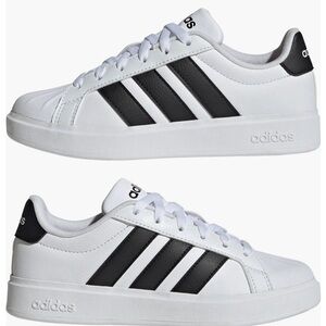 NWT ADIDAS  Kids' Street Talk Sneaker White and Black